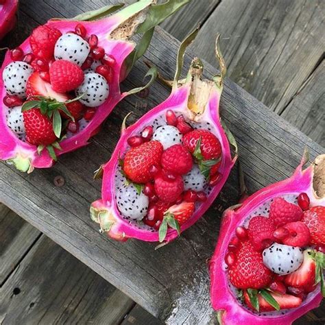 Ready To Start This Beautiful Day Goddesses These Dragon Fruit Pomegranate And Raspberry