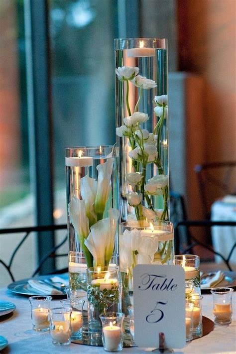 40 Glass Cylinder Wedding Centerpiece Ideas Hi Miss Puff