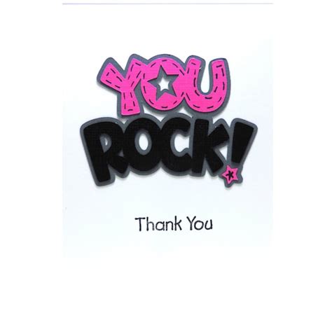 You Rock Guitar Party Thank You Cards