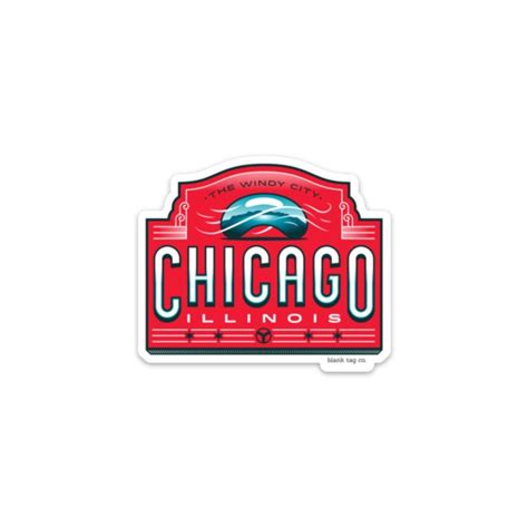 The Chicago City Badge Sticker In 2020 Chicago City Chicago Stickers
