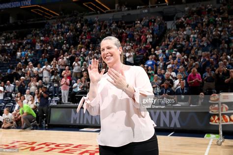 Head Coach Katie Smith Of The New York Liberty Is Honored Before The