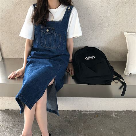 Denim Suspender Skirt Womens Spring And Autumn 2020 New Korean Version