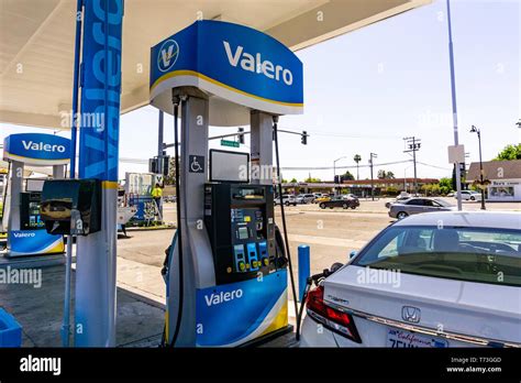 May 2 2019 Santa Clara Ca Usa Valero Gas Station Located In San