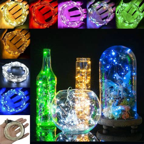 Christmas Battery Mini Led Copper Wire String Lights Party