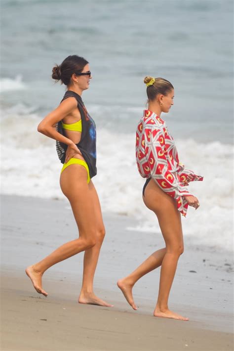 Kendall Jenner And Hailey Bieber Bikini Candids At The Kardashians