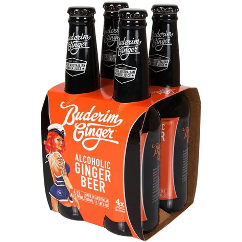 Buderim Ginger Beer 330ml X 4 Pack Woolworths