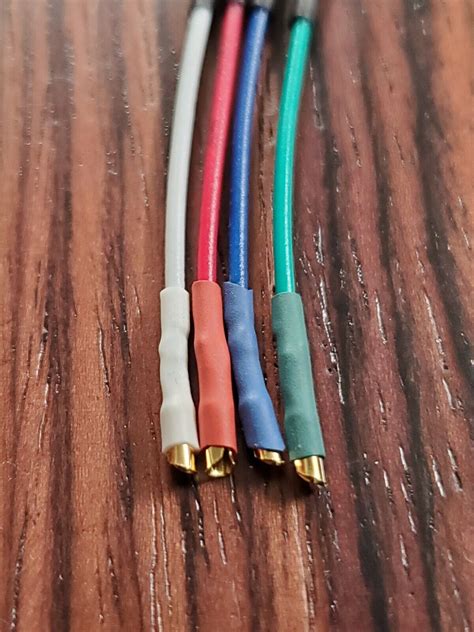 High Quality Cartridge Headshell Wires Leads Gold Ofc Copper Ebay