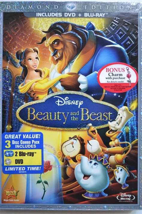 Buy Beauty And The Beast Three Disc Diamond Edition Blu Raydvd Combo