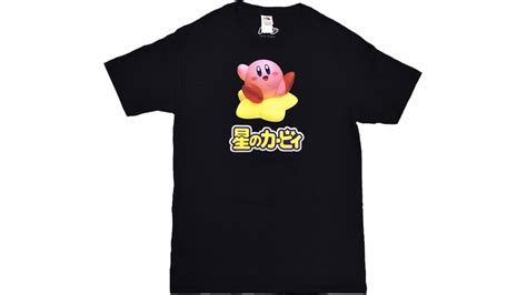 Black Mens Kirby Kanji T Shirt Merchandise Nintendo Official Site
