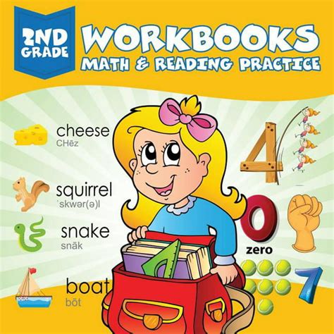 2nd Grade Workbooks Math And Reading Practice Paperback