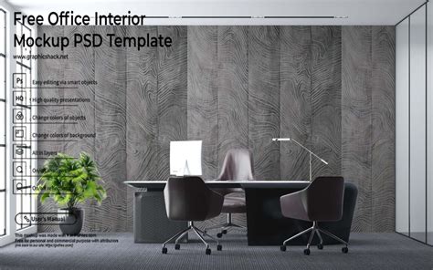 Free Office Interior Mockup Psd Template