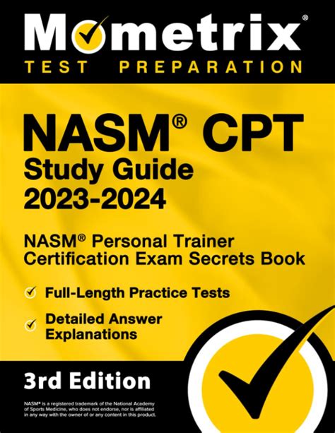 Nasm Cpt Study Guide 2023 2024 Nasm Personal Trainer Certification