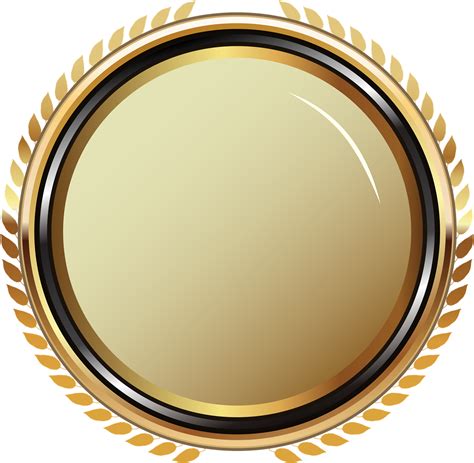 Golden Badge Png Image Background Transparent Gold Badge Png Clipart