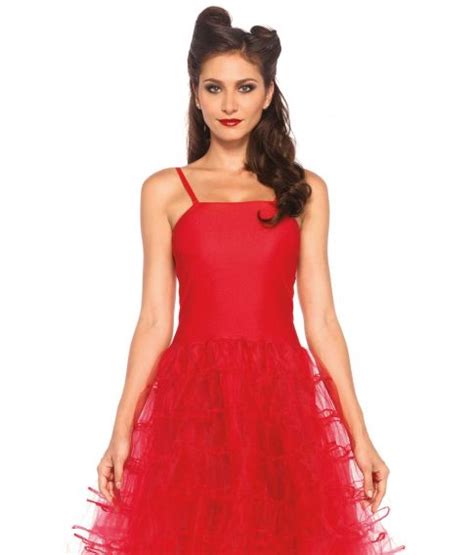 rød kjole til 50er udklædningen fest and farver