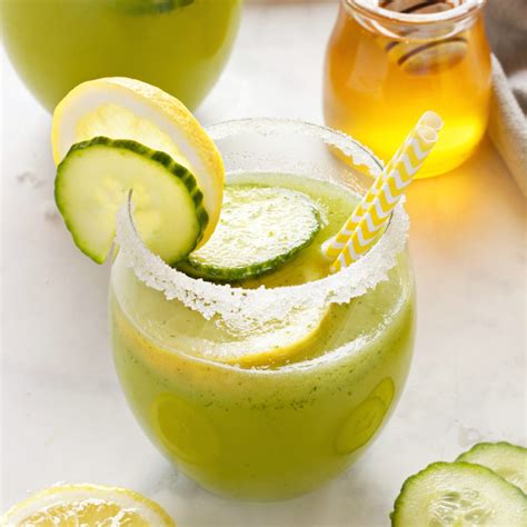 Healthy Cucumber Lemonade The Busy Baker