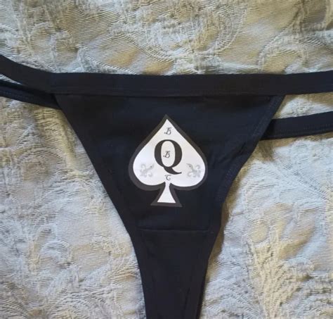 Knaughty Knickers Bbc Only Queen Of Spades Thong Panties Big Black Cock Qos Slut Picclick