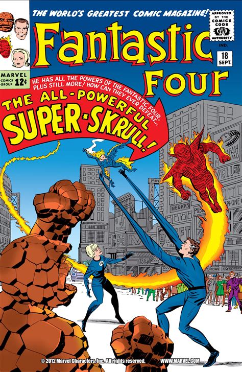 Fantastic Four 018 1963 Digital Dc Comics Marvel Comics Covers