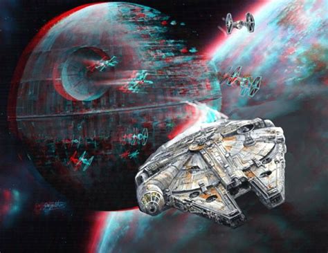 Star Wars 3d Millennium Falcon Painting By Paul Van Scott