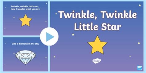 Twinkle Twinkle Little Star Nursery Rhyme Powerpoint
