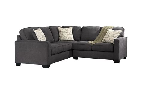 Ashley Furniture Alenya Charcoal Laf Loveseat And Raf Sofa Sectional