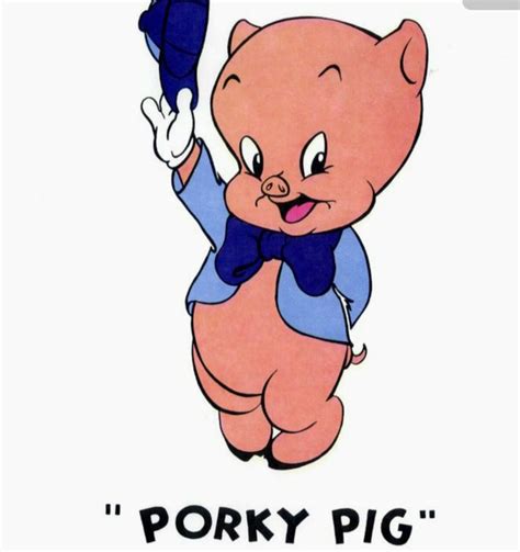 Porky Pig Created In 1935 Th Th Th Thats All Folks Vintage