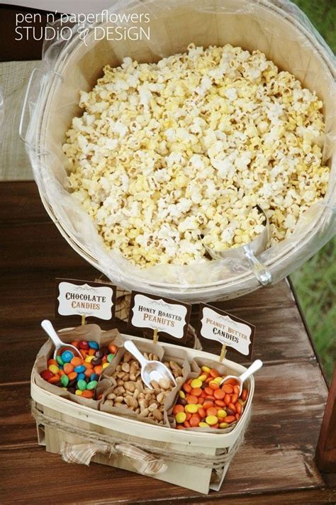 Create Your Own Popcorn Bar 🍿 Snacks Party Snacks Popcorn Bar