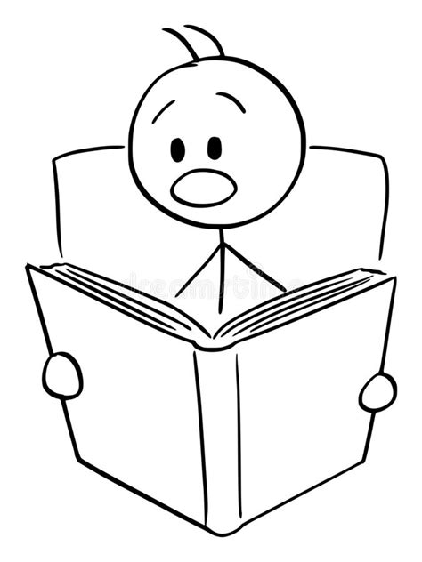 Stick Figure Reading A Book Bi