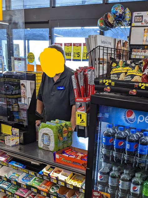 This Dollar General cashier had an electronic name badge. : r