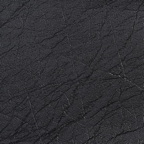 Black Distressed Solid Leather Hide Grain Indoor Outdoor Vinyl