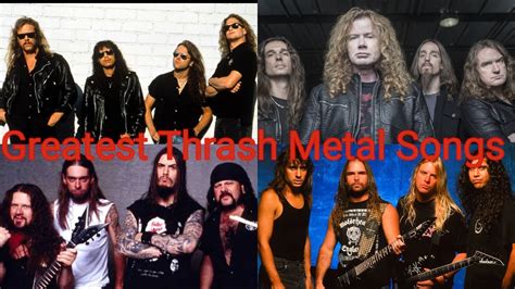 Top 25 Greatest Thrash Metal Songs Of All Time Youtube