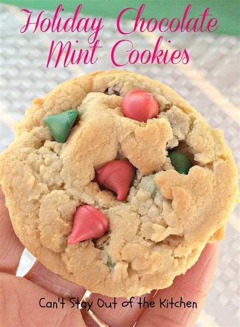 Has been added to your cart. Holiday Chocolate Mint Cookies - Can't Stay Out of the Kitchen