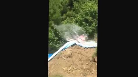Insane Redneck Slip N Slide With Ramp Into Pool YouTube