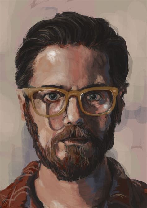 Self Portrait In Yellow Glasses Portrait Painting Portrait Digital