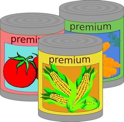 Aliments En Conserve Étain Pouvez Images Vectorielles Gratuites Sur Pixabay Pixabay