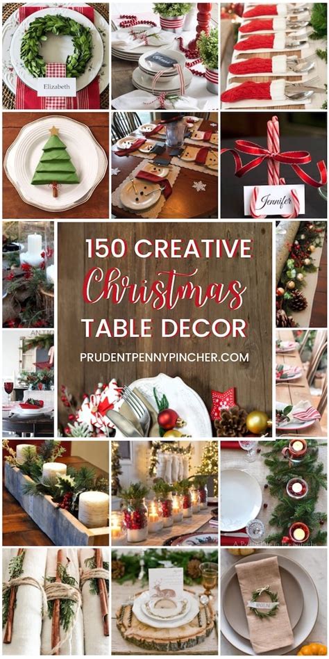 150 Creative DIY Christmas Table Decorations - Prudent Penny Pincher