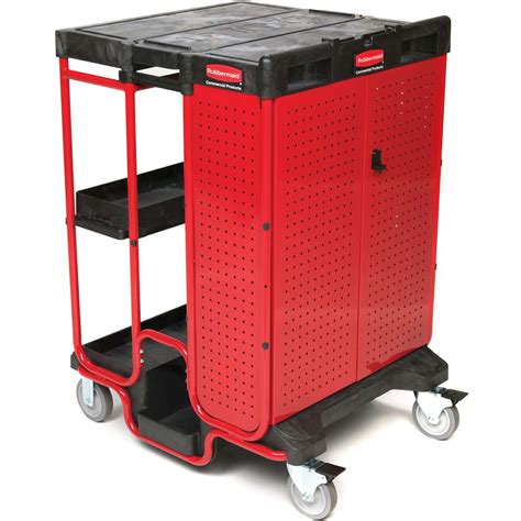 Rubbermaid storage small cabinet with doors, lockable storage cabinet, 18d x 36w x 37h, grey/black. West Coast Office Supplies :: Furniture :: Carts & Stands ...