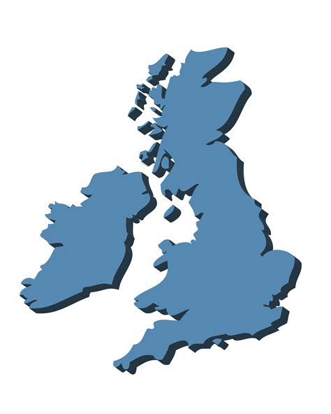 Uk Map Silhouette Clipart Best