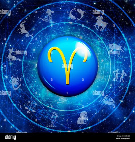 Aries Zodiac Sign Stock Photo Alamy
