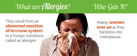 Allergies Symptom Information Menopause Now