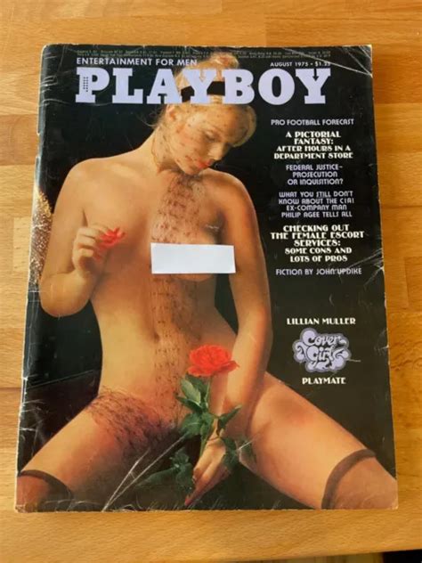 Vintage Playboy Magazine August Lillian Muller Pictorial Picclick