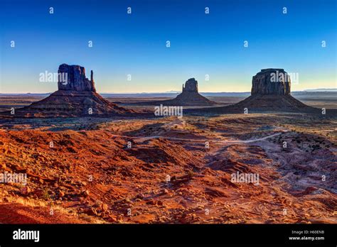 Monument Valley At Dawn Stock Photo Alamy