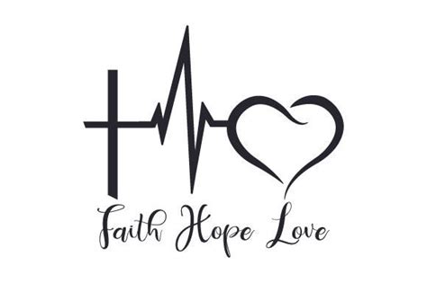 Svg Faith Hope Love Dxf Png  Cut File Cricut Digital Etsy Singapore