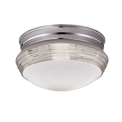 What are some popular product styles within flush mount lights? Portfolio -Pack 9.45-in W Chrome Flush Mount Light at ...