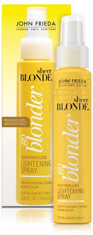 For a radiant sunkissed blonde with soft reflexes. John Frieda Sheer Blonde Go Blonder Controlled Lightening ...