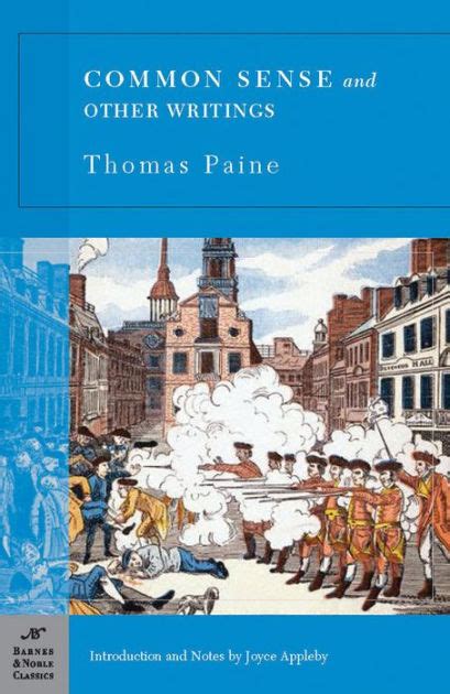 Common Sense And Other Writings Barnes And Noble Classics Series By Thomas Paine Paperback