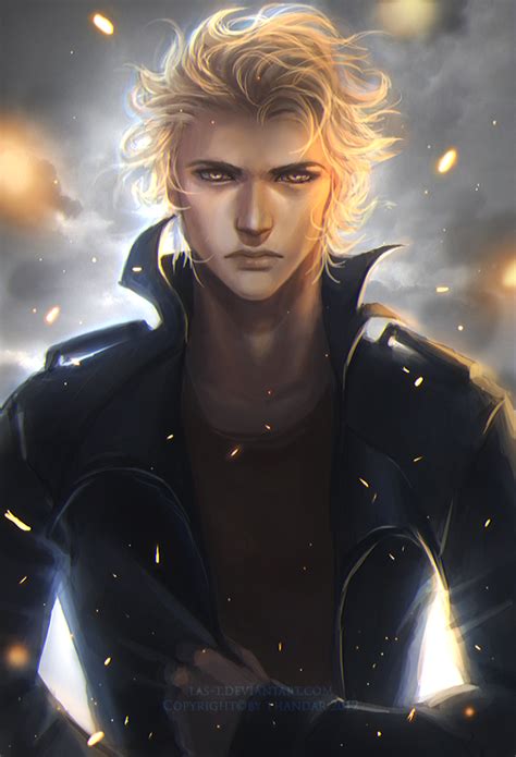 Top 20 super bishie anime boys with white hair. Roherik by *LAS-T on deviantART, drawn, cute guy, blonde hair, gold eyes | Male Character ...