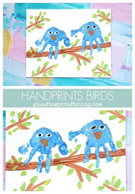 Handprint Birds On A Branch Keepsake Idea Bird Crafts Preschool