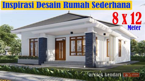 7 denah desain rumah 6×10 minimalis dan sederhana. Desain Rumah Sederhana 8x12 Meter Minimalis Modern, 3 Kamar Tidur 2 Kamar Mandi - YouTube