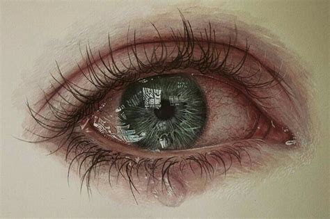 Ojo Llorando 👀 😢 Andryregiino💜 Eye Painting Realistic Drawings Eye