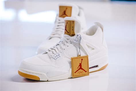 Levis X Air Jordan 4 White Denim Le Site De La Sneaker